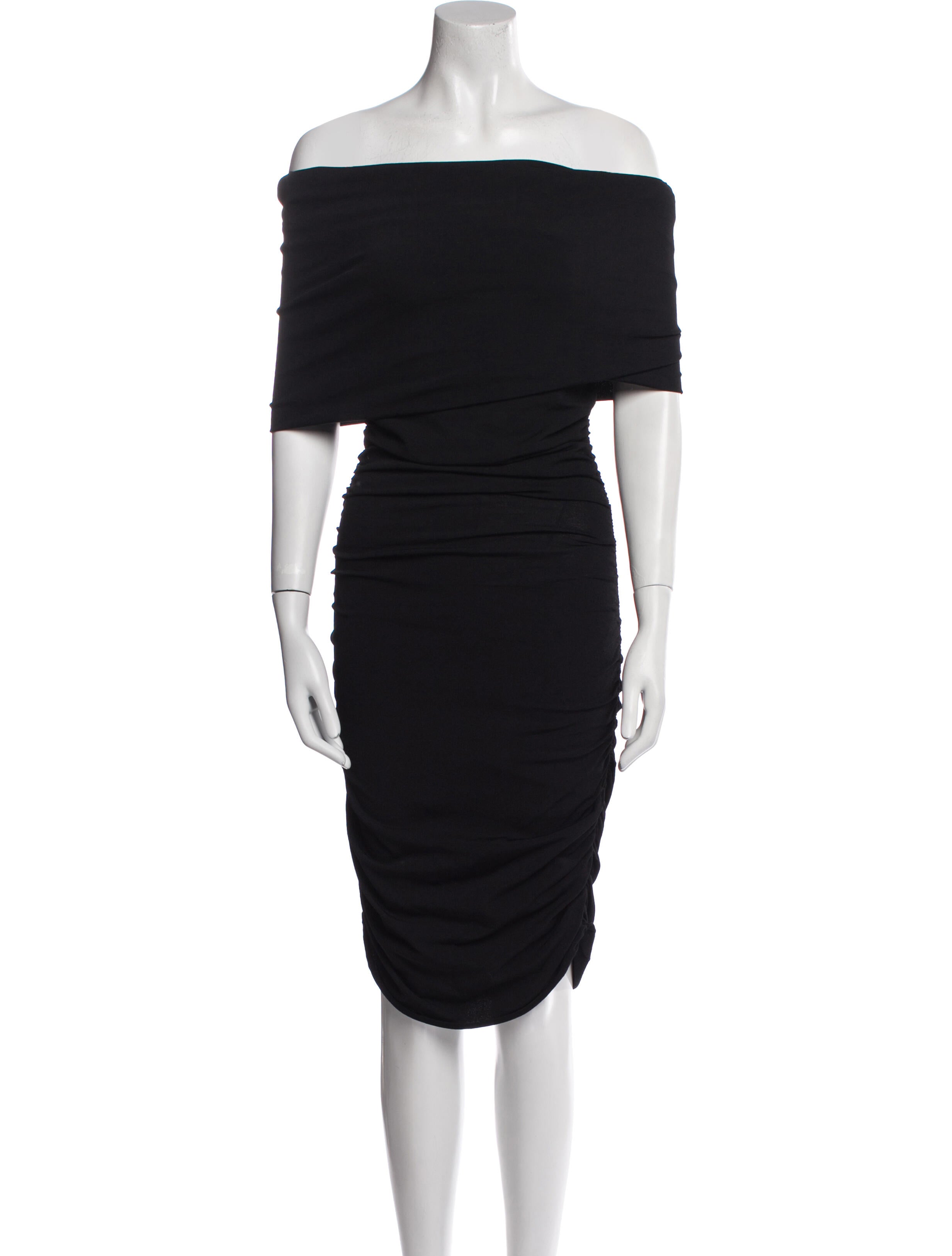 Khaite Off-The-Shoulder Midi Length Dress