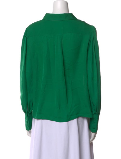 Khaite Silk Long Sleeve Button-Up Top
