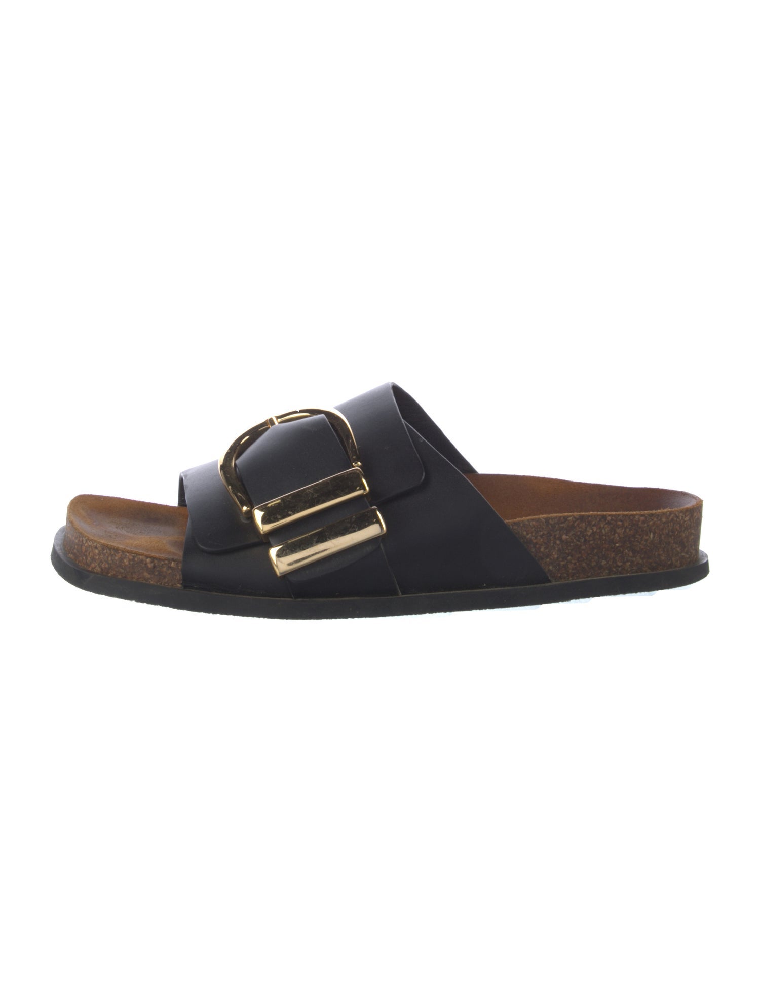 Khaite Leather Slides
