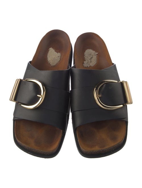 Khaite Leather Slides