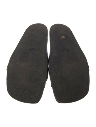 Khaite Leather Slides