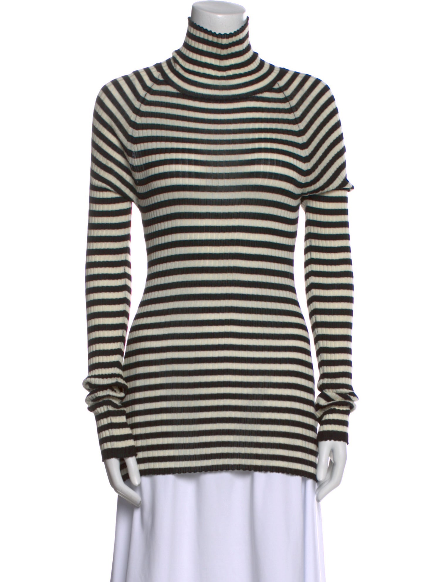 Khaite Silk Striped Top