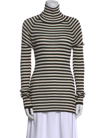 Khaite Silk Striped Top