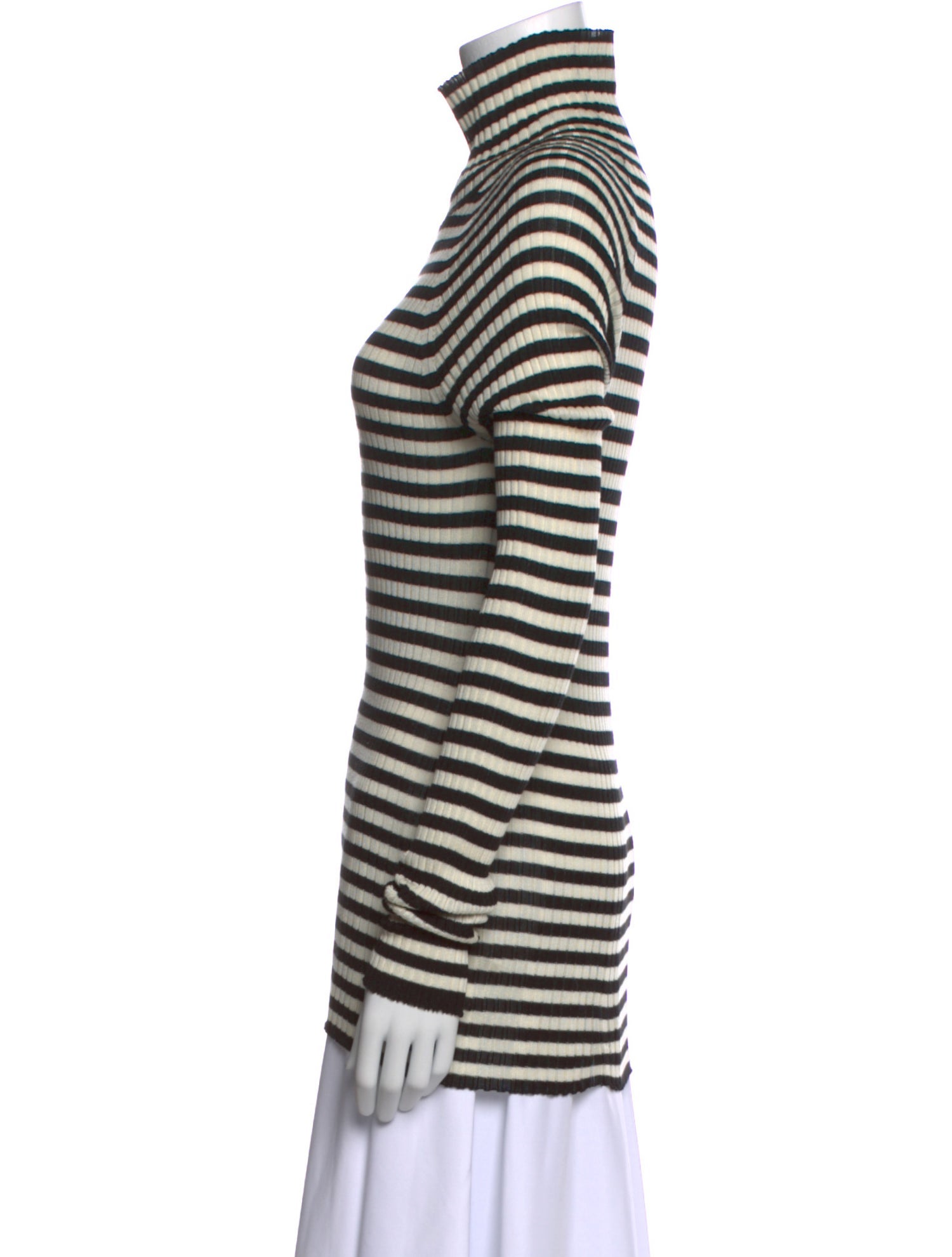 Khaite Silk Striped Top