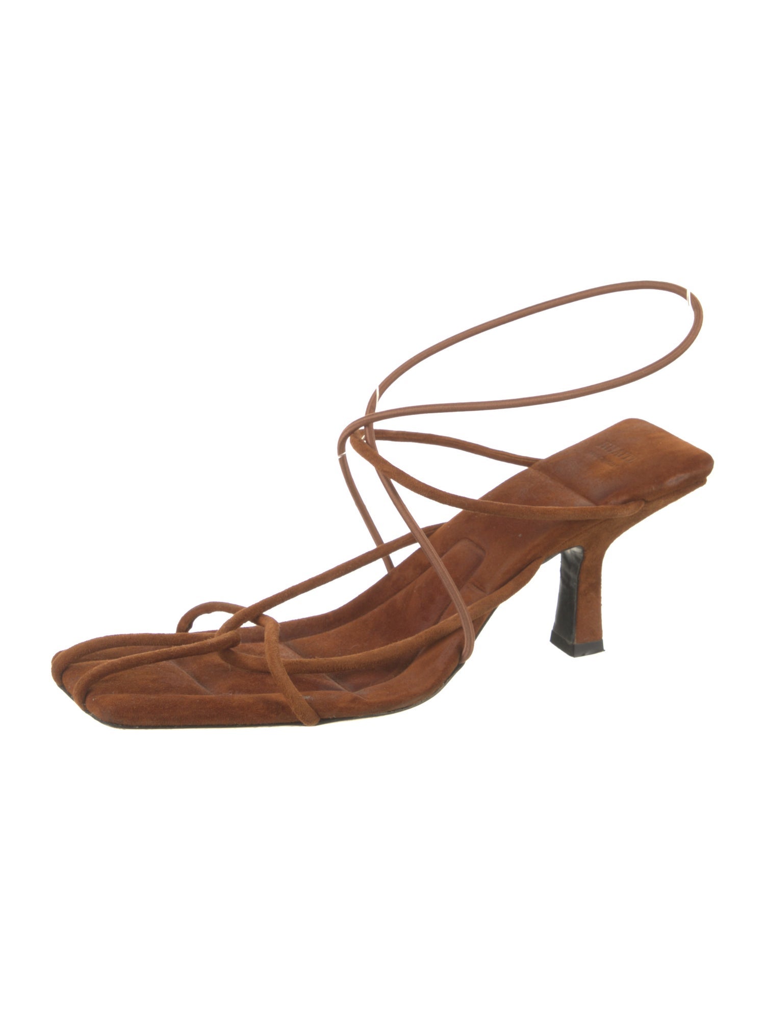 Khaite Suede Slingback Sandals