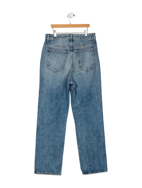 Khaite High-Rise Straight Leg Jeans