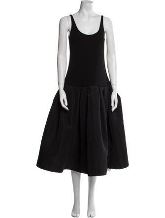 Khaite Scoop Neck Long Dress