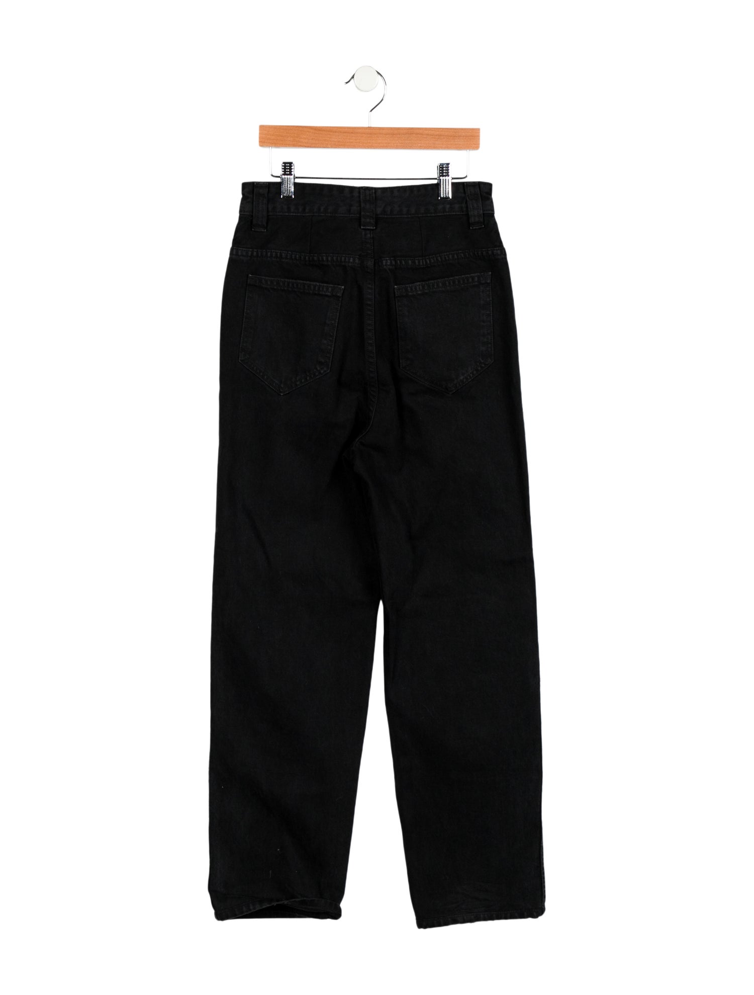 Khaite High-Rise Straight Leg Jeans