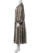 Khaite Animal Print Long Dress