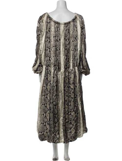 Khaite Animal Print Long Dress