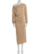 Khaite One-Shoulder Long Dress