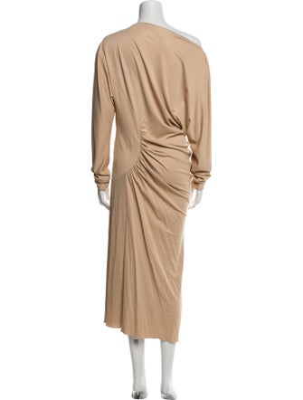 Khaite One-Shoulder Long Dress