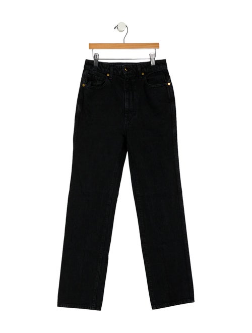 Khaite High-Rise Straight Leg Jeans