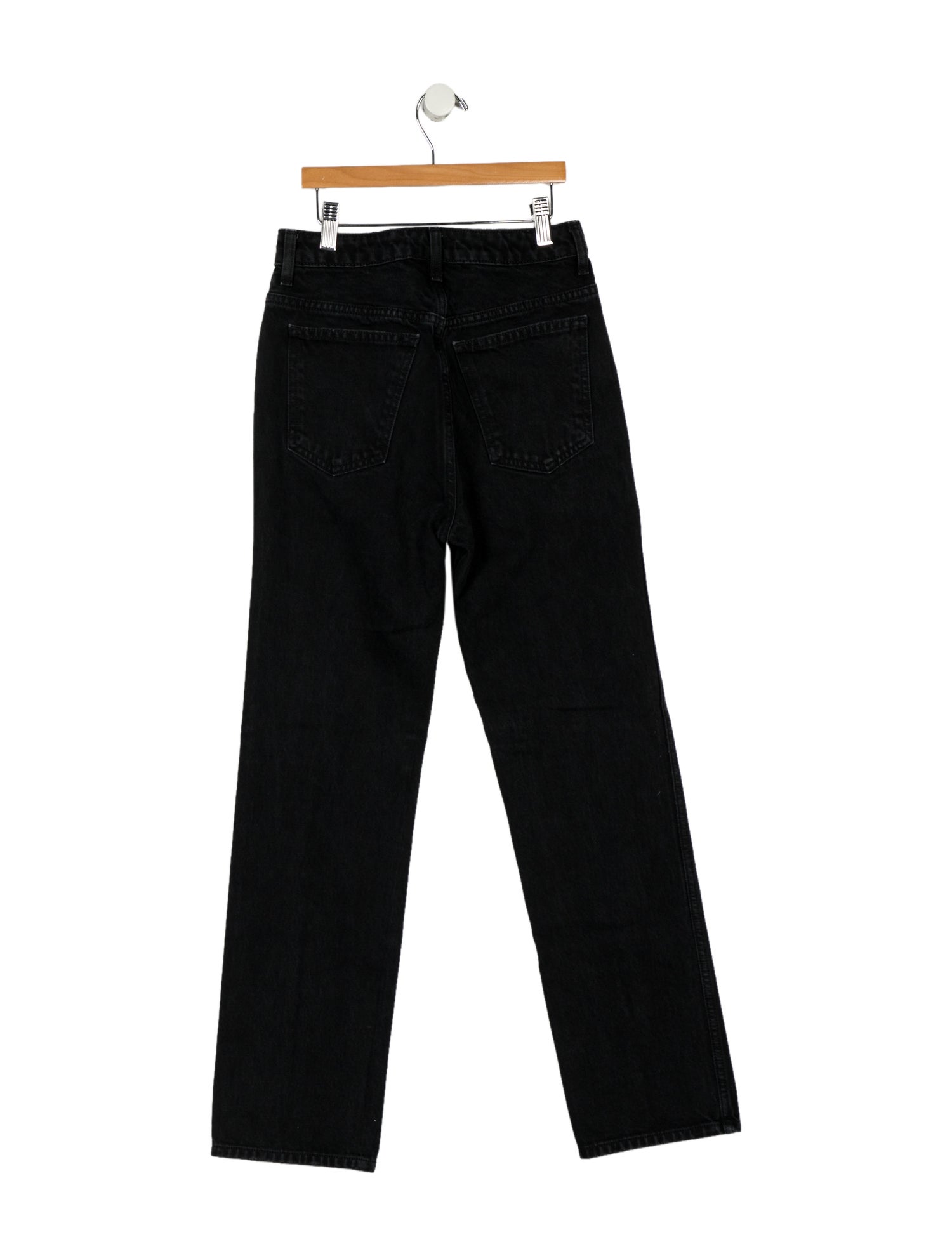 Khaite High-Rise Straight Leg Jeans