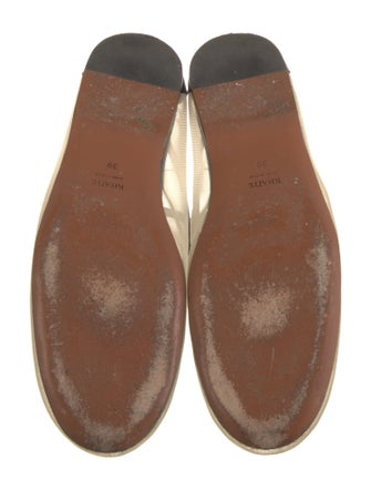 Khaite Mesh Leather Trim Embellishment Flats