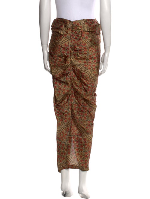 Khaite Paisley Print Midi Length Skirt