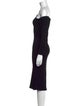Khaite Off-The-Shoulder Knee-Length Dress