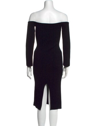 Khaite Off-The-Shoulder Knee-Length Dress
