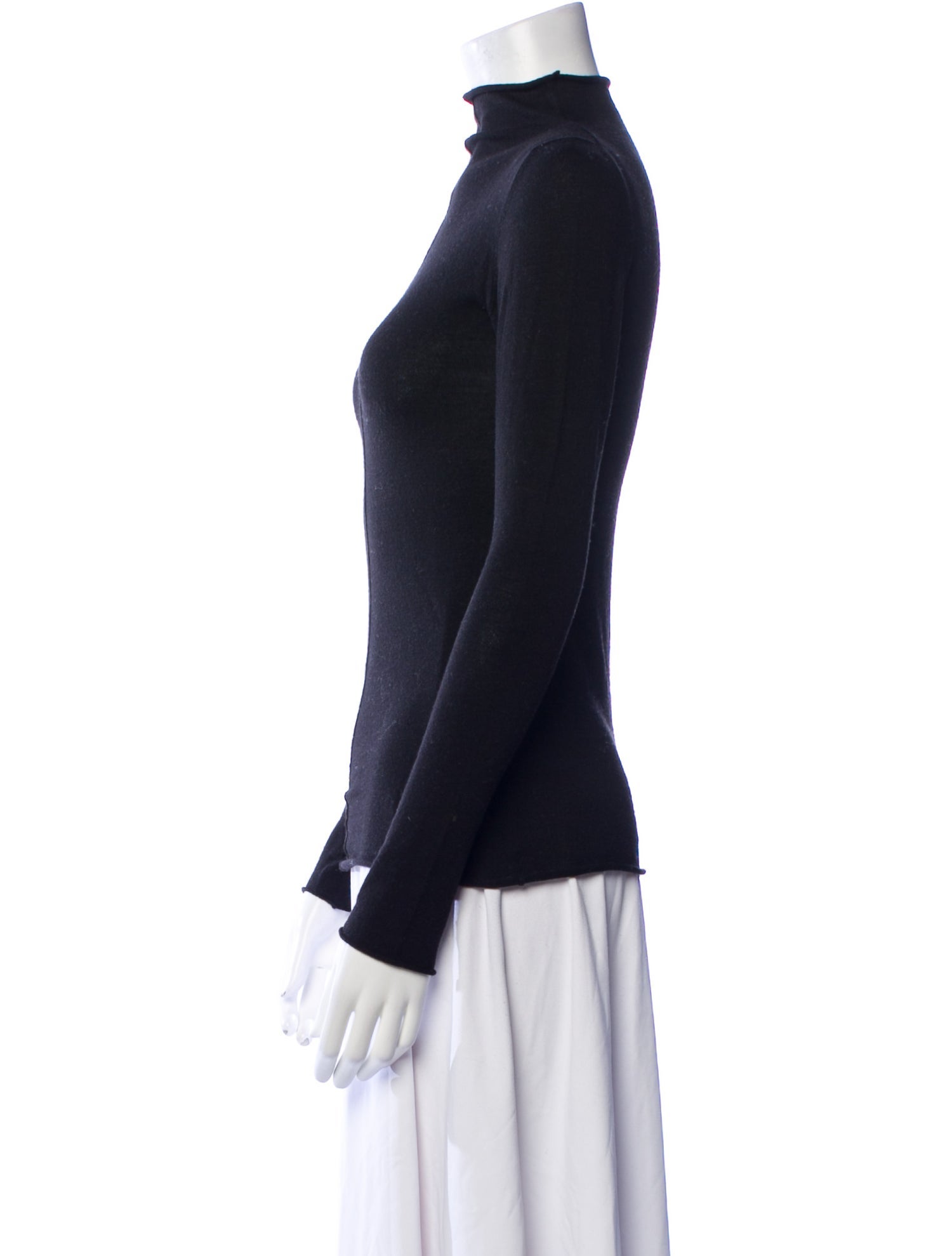 Khaite Merino Wool Mock Neck Sweater