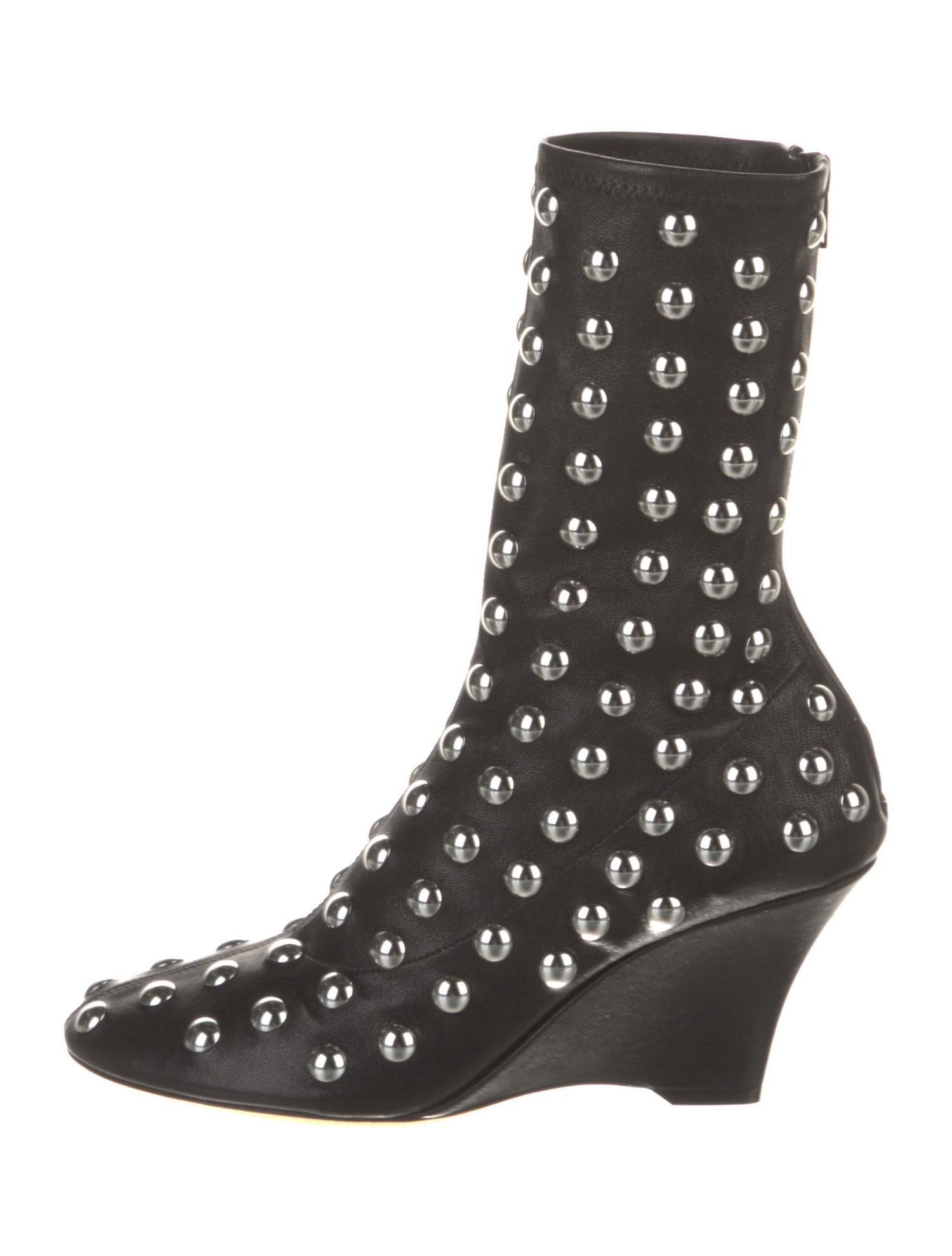 Khaite Leather Patterned Sock Boots