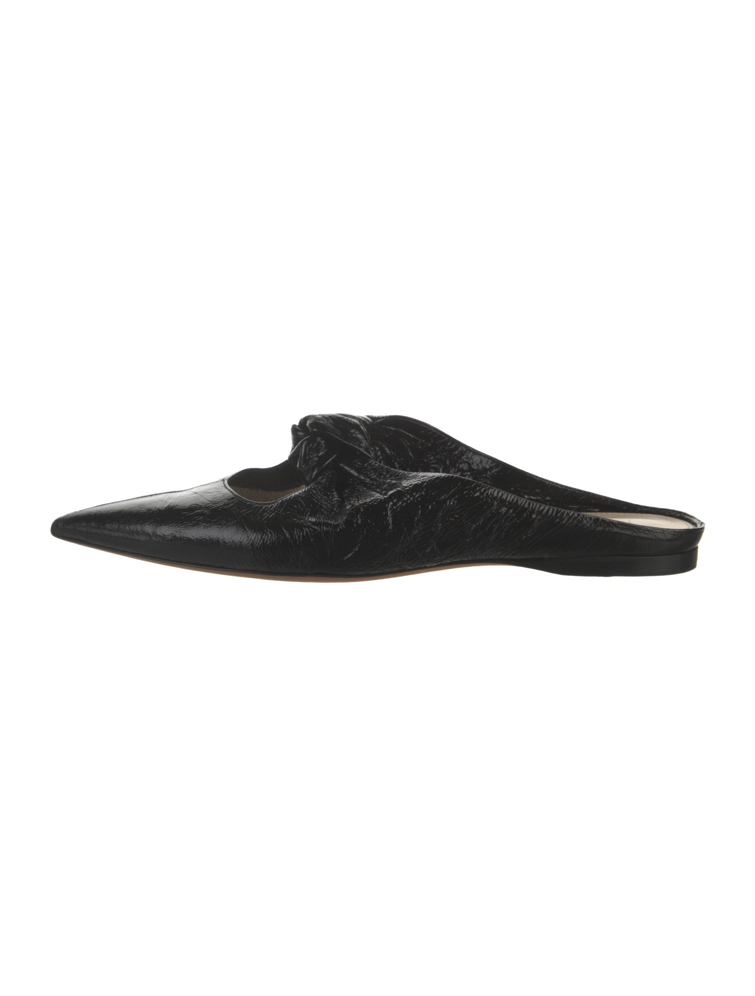 Khaite Leather Pleated Accents Mules w/ Tags