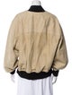 Khaite Leather Bomber Jacket