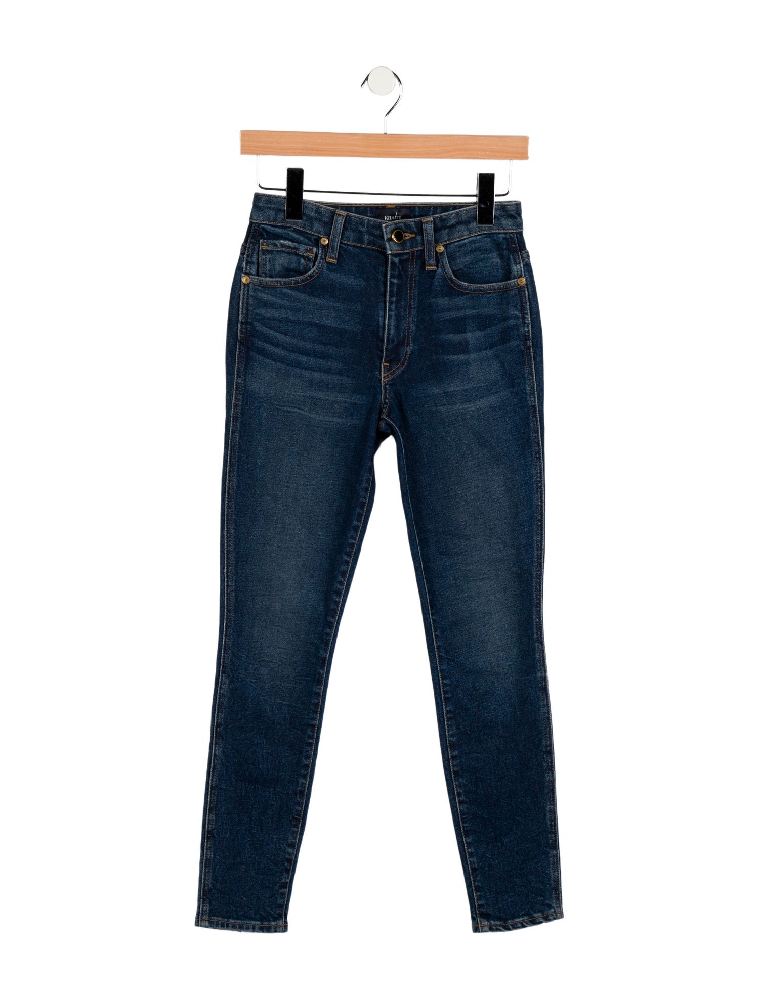 Khaite Mid-Rise Skinny Leg Jeans