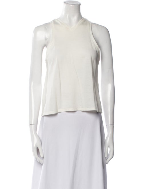 Khaite V-Neck Sleeveless Crop Top