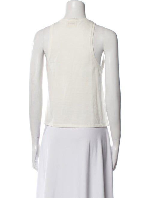 Khaite V-Neck Sleeveless Crop Top