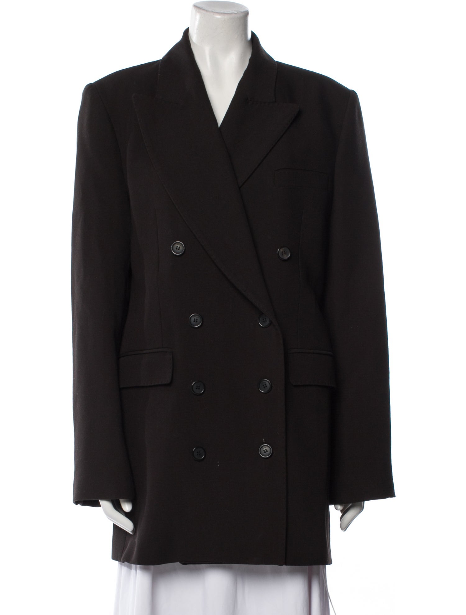 Khaite Tanner Virgin Wool Peacoat