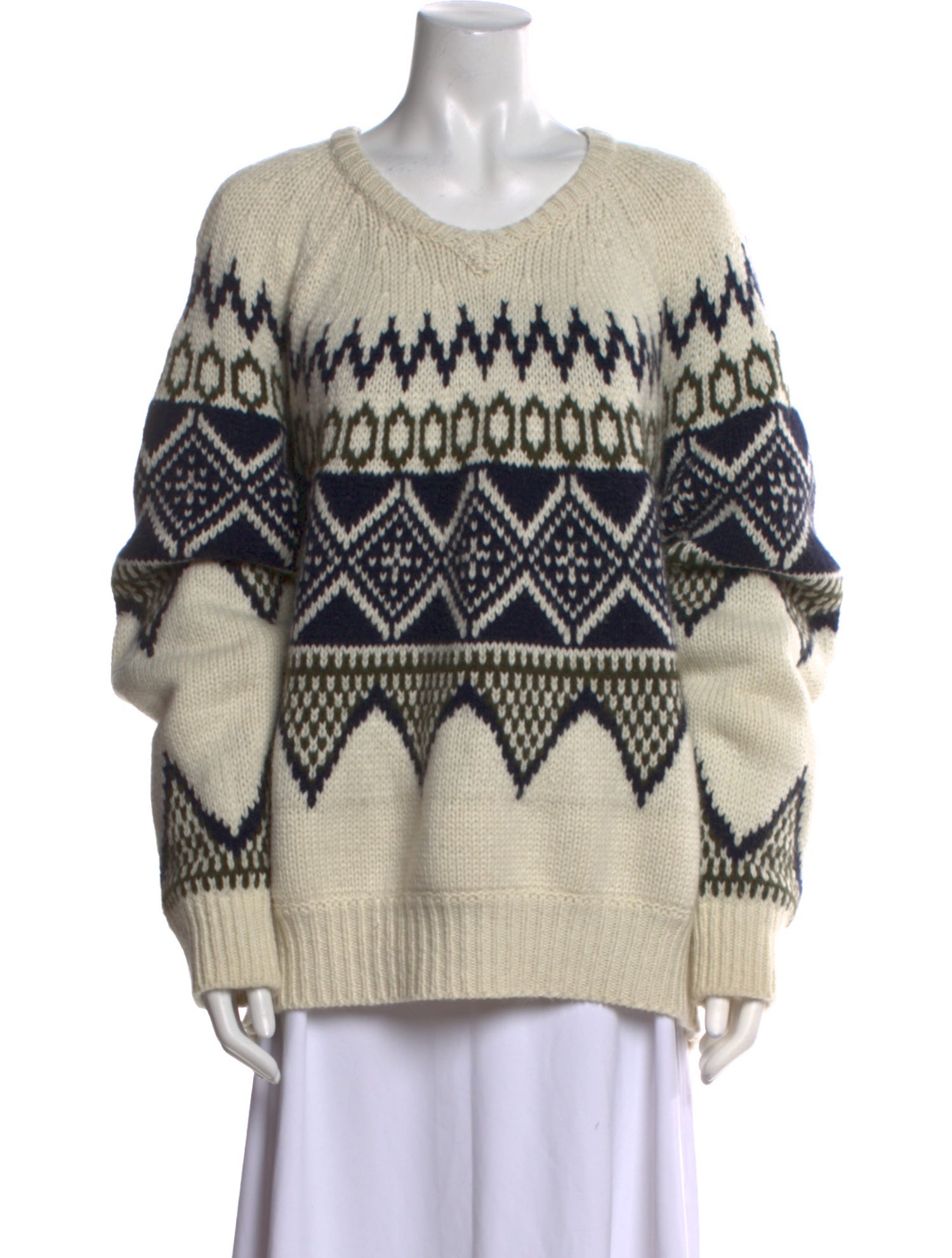 Khaite Cashmere Printed Sweater