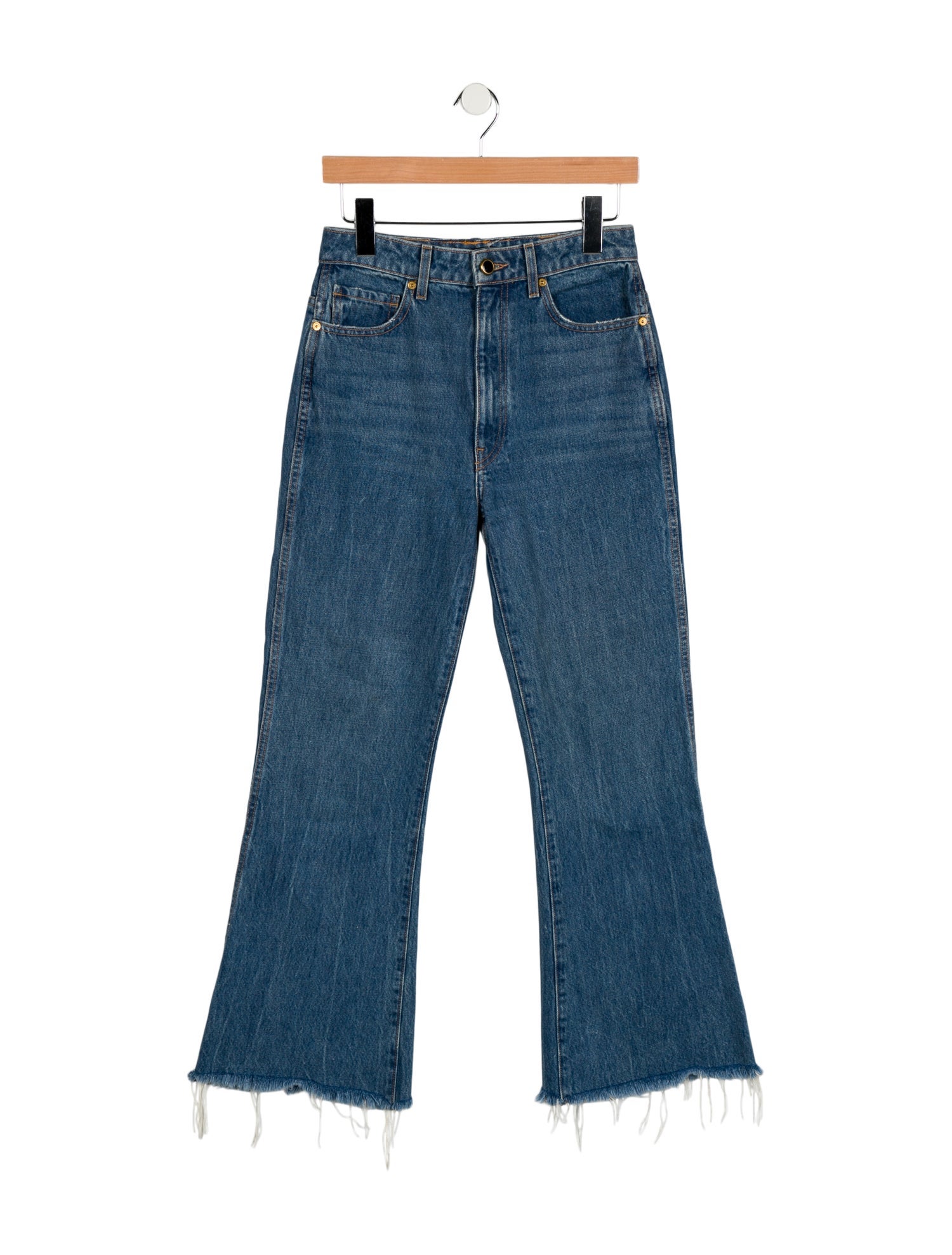 Khaite High-Rise Wide Leg Jeans