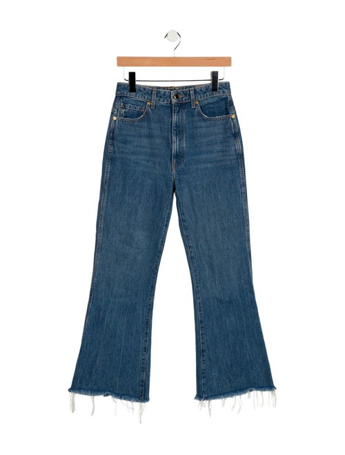 Khaite High-Rise Wide Leg Jeans