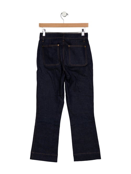 Khaite High-Rise Straight Leg Jeans