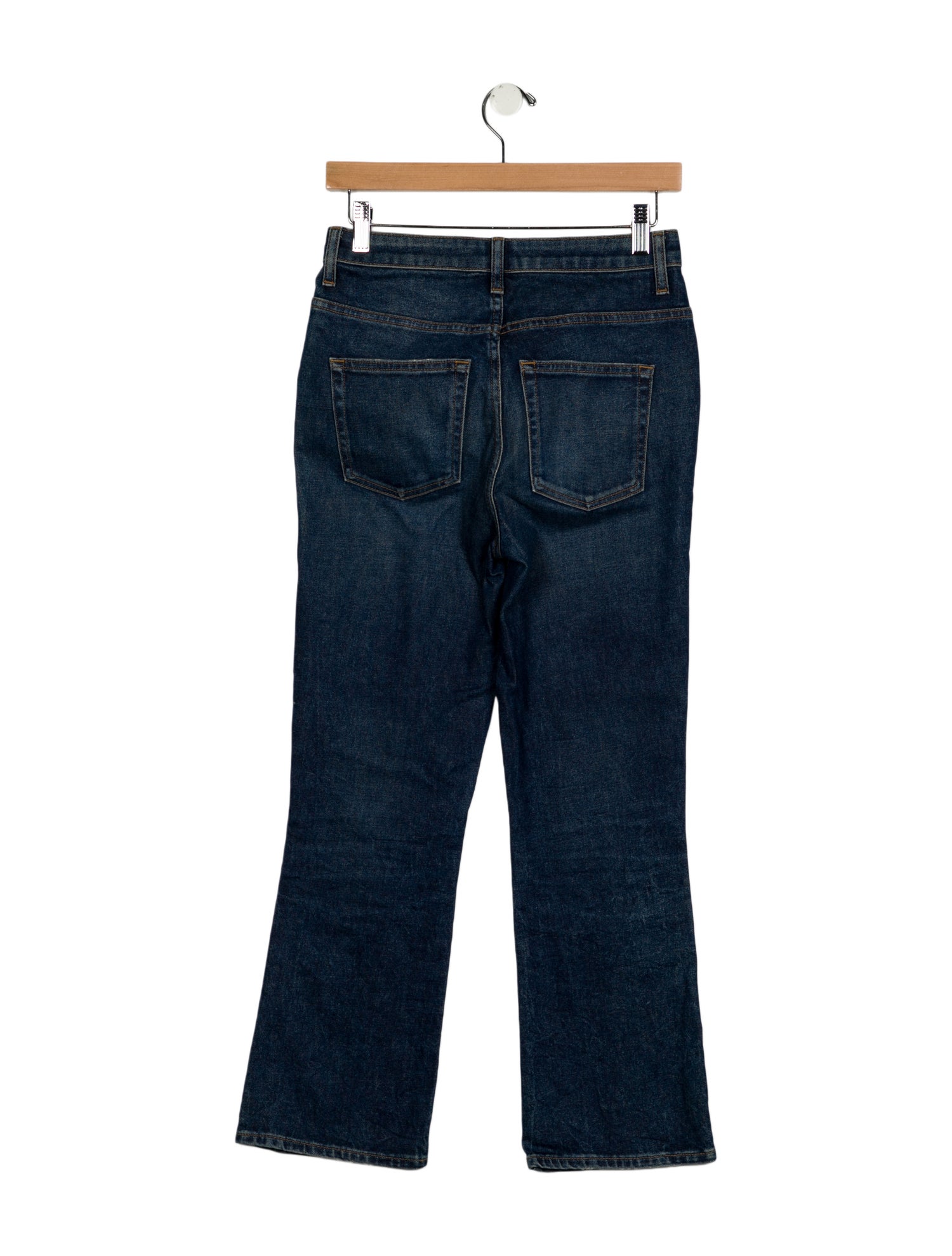 Khaite Mid-Rise Straight Leg Jeans