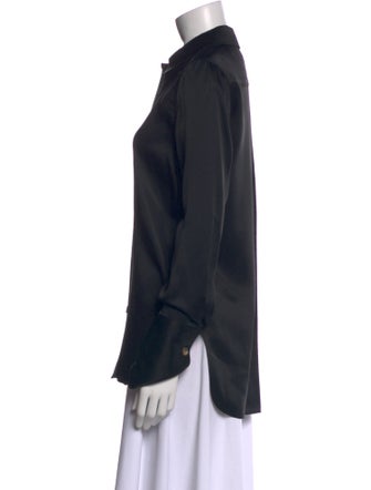 Khaite Long Sleeve Button-Up Top