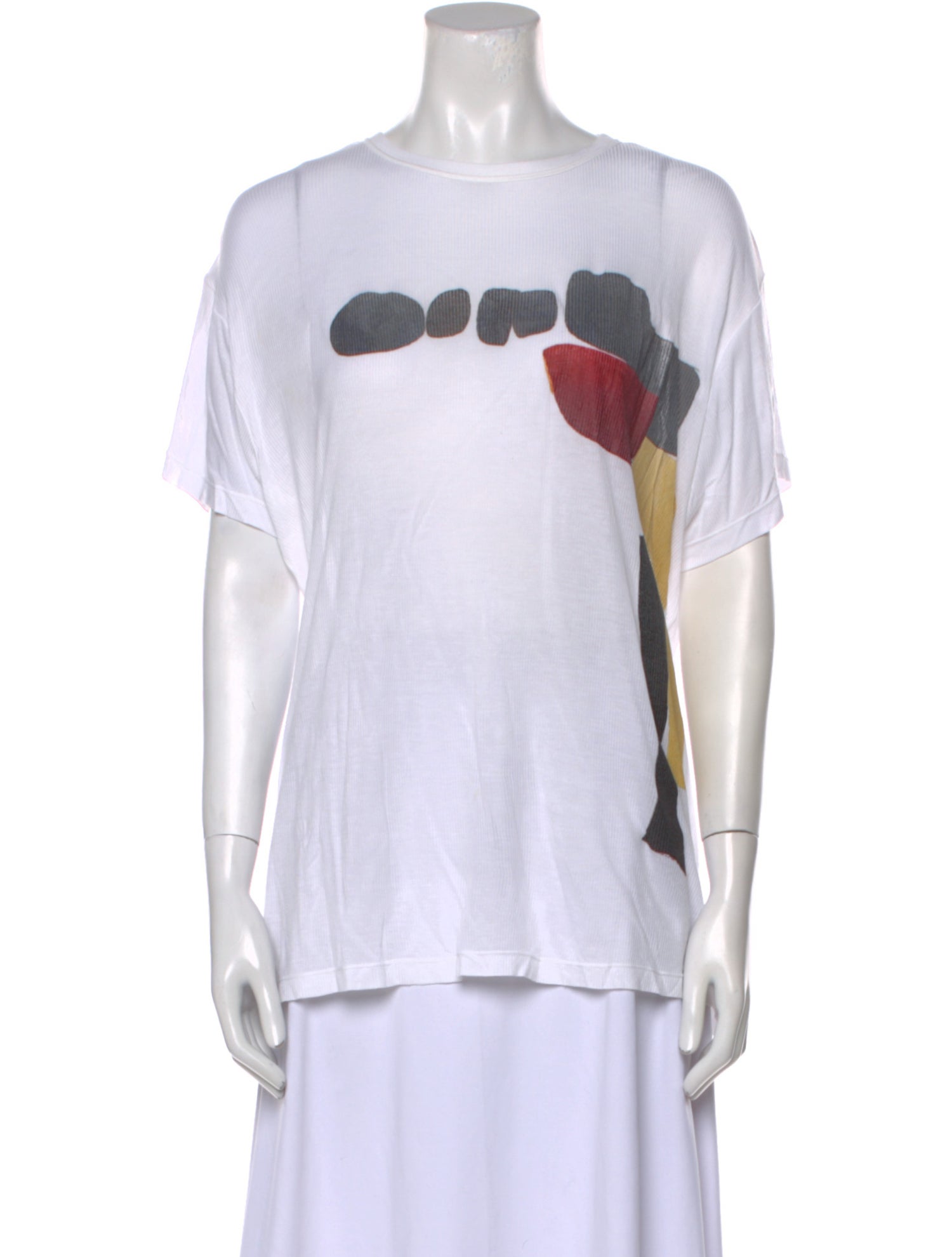 Khaite Graphic Print Crew Neck T-Shirt