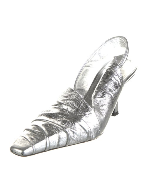 Khaite Leather Slingback Pumps