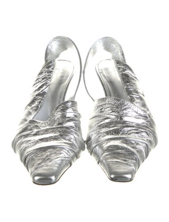 Khaite Leather Slingback Pumps