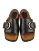 Khaite Leather Slides