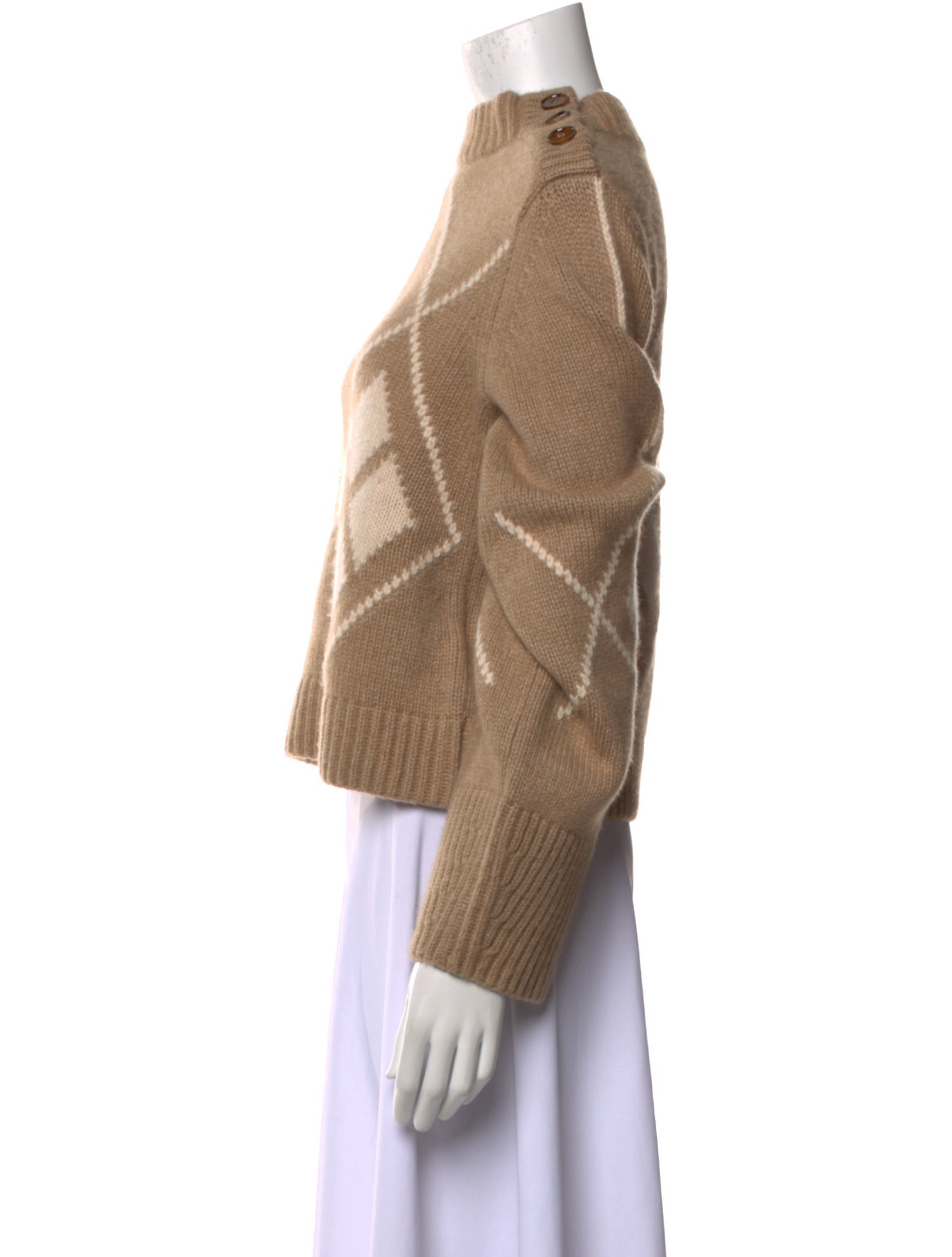 Khaite Cashmere Mock Neck Sweater