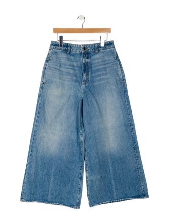 Khaite High-Rise Wide Leg Jeans