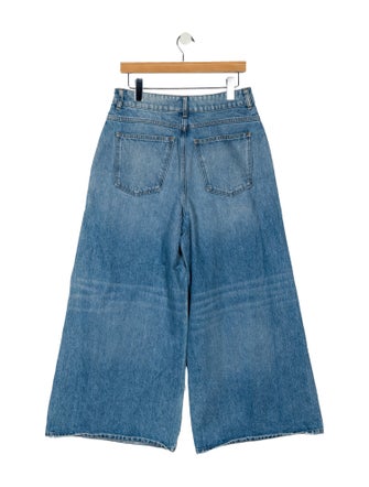 Khaite High-Rise Wide Leg Jeans