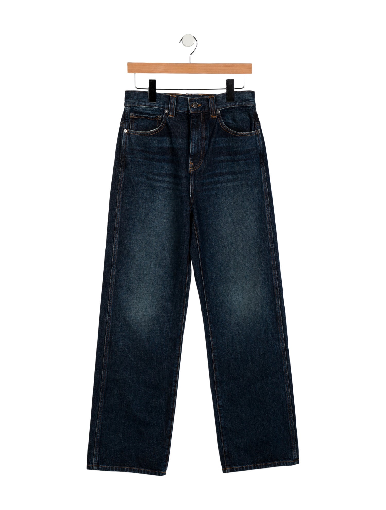 Khaite High-Rise Wide Leg Jeans
