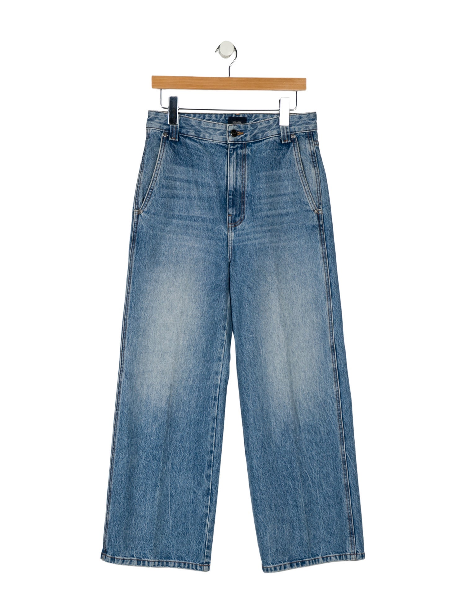 Khaite High-Rise Wide Leg Jeans