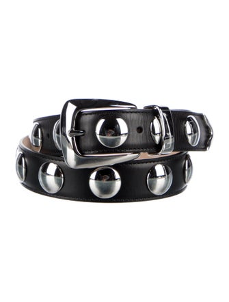 Khaite Leather Studded Accents Belt