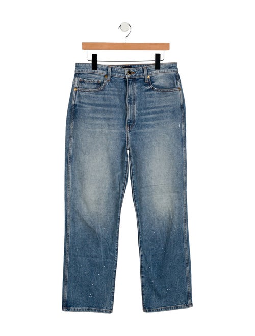 Khaite High-Rise Straight Leg Jeans