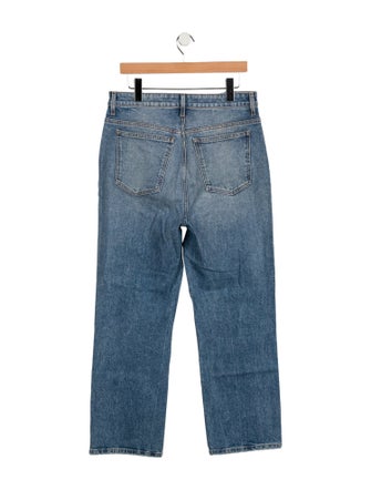Khaite High-Rise Straight Leg Jeans