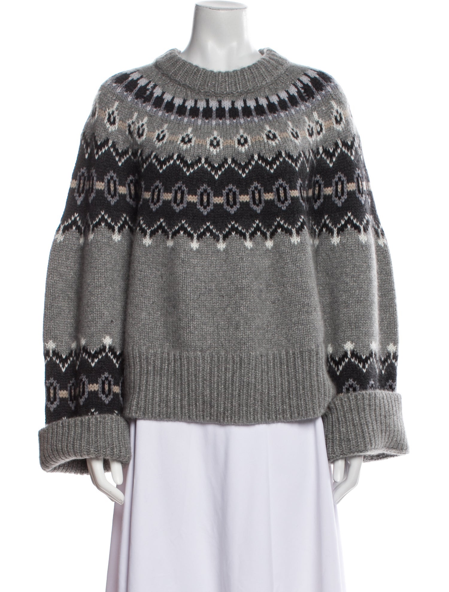 Khaite Cashmere Printed Sweater