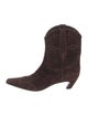 Khaite Suede Western Boots
